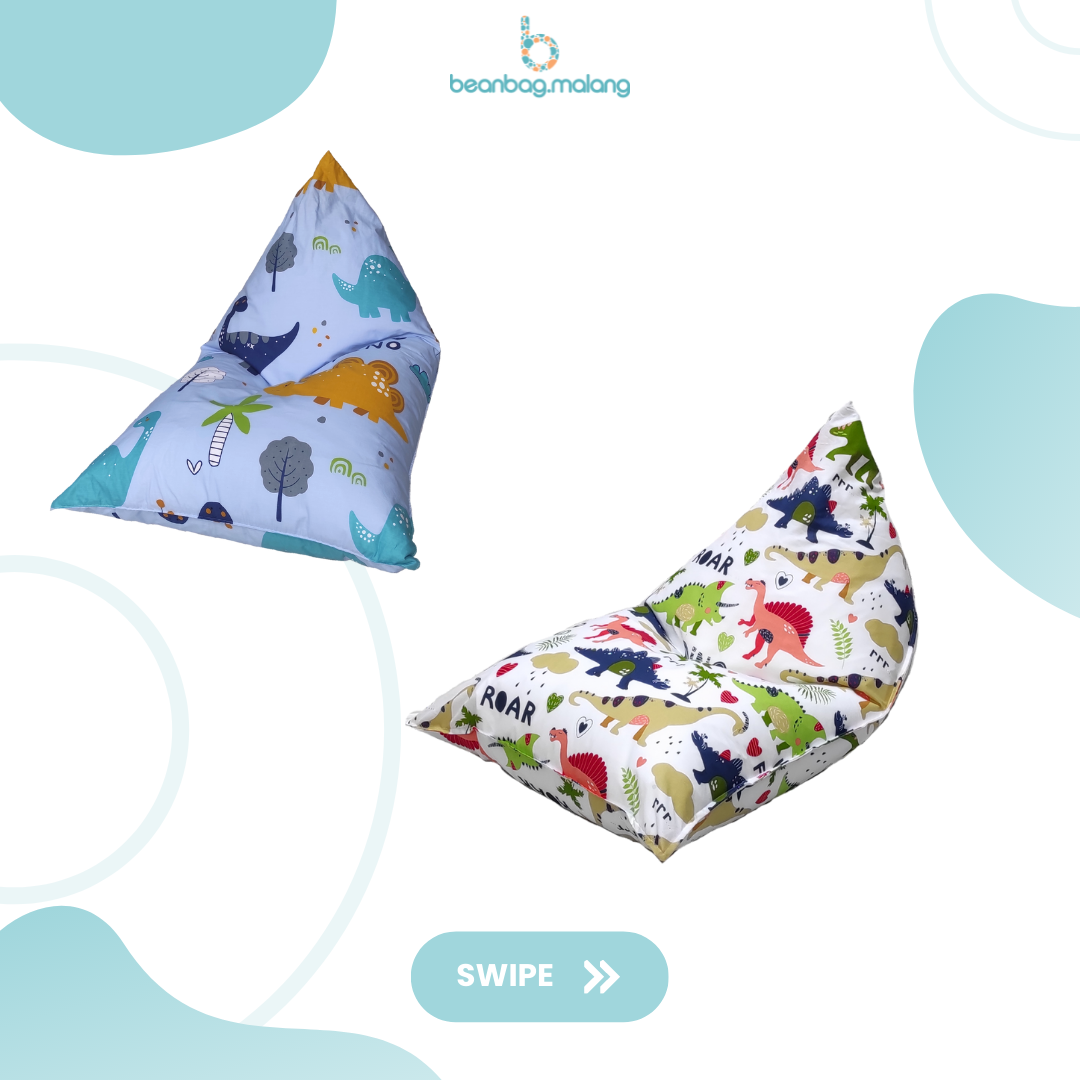 Sofa Beanbag Triangle Motif - beanbag malang