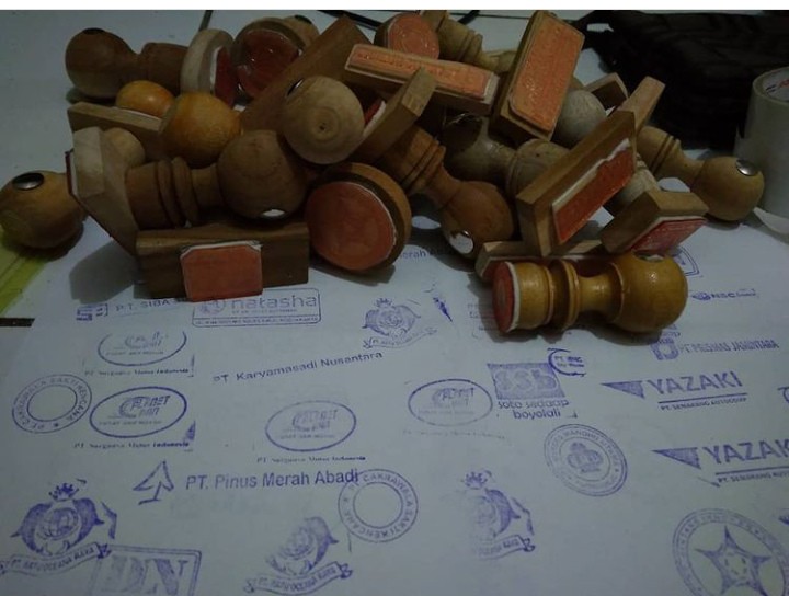 stempel &amp; percetakan lainya