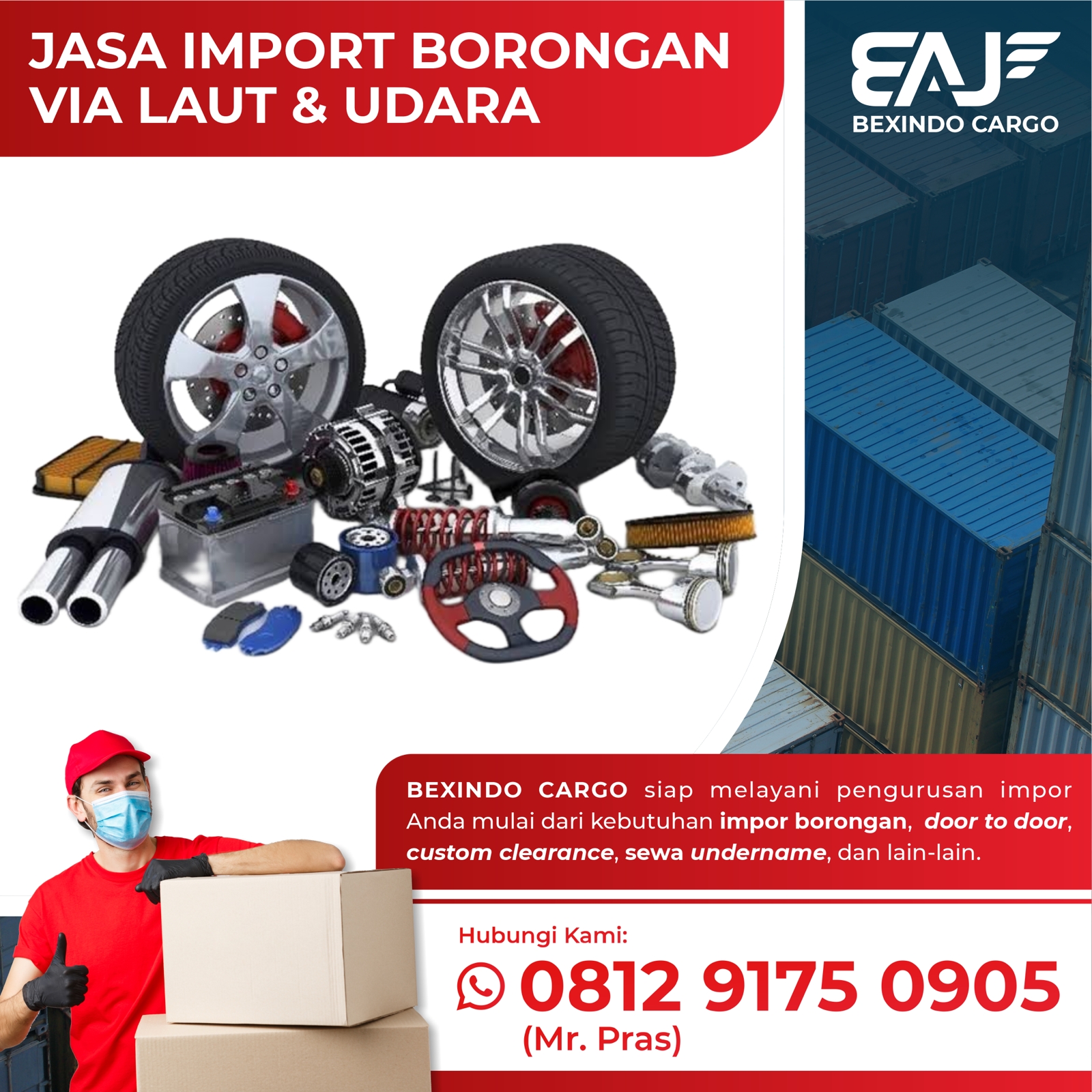 Jasa import barang dari usa | forwarder door to door usa