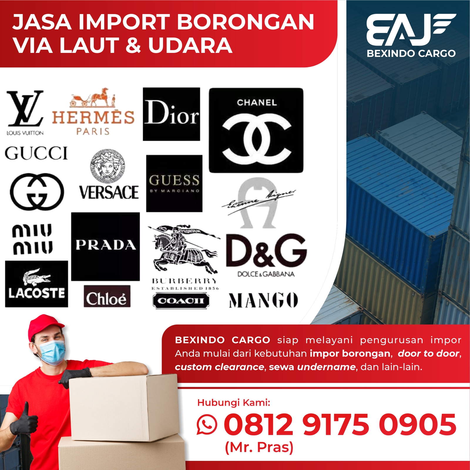 Jasa import barang dari usa | forwarder door to door usa