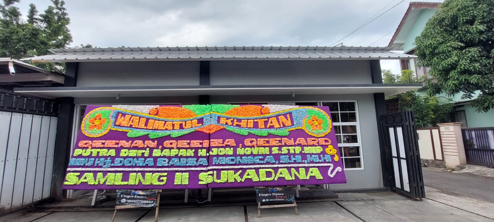 Karangan Bunga Lampung ( Papan Bunga Walimat Khitan)