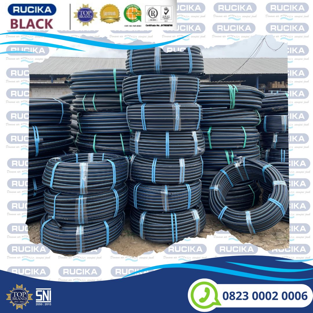Pipa hdpe merek Rucika 5 inch 125 mm