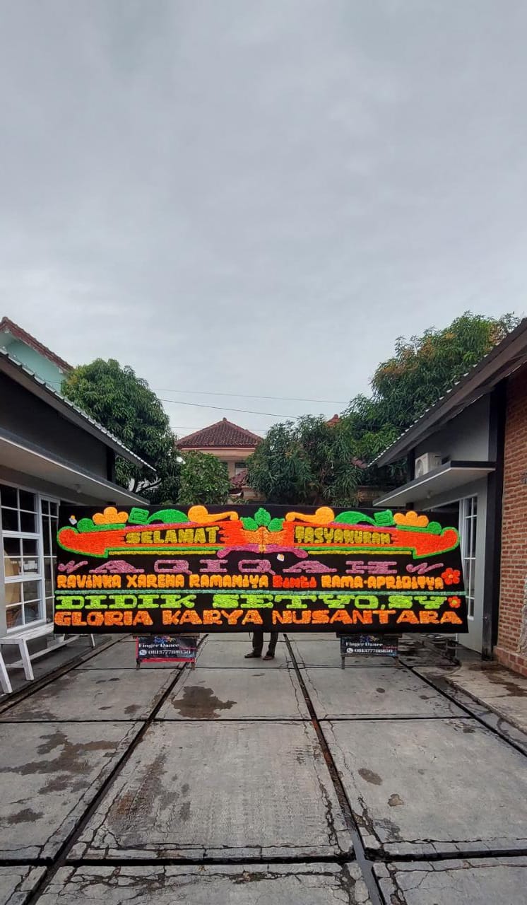 Florist Lampung ( Papan Bunga Happy Wedding)