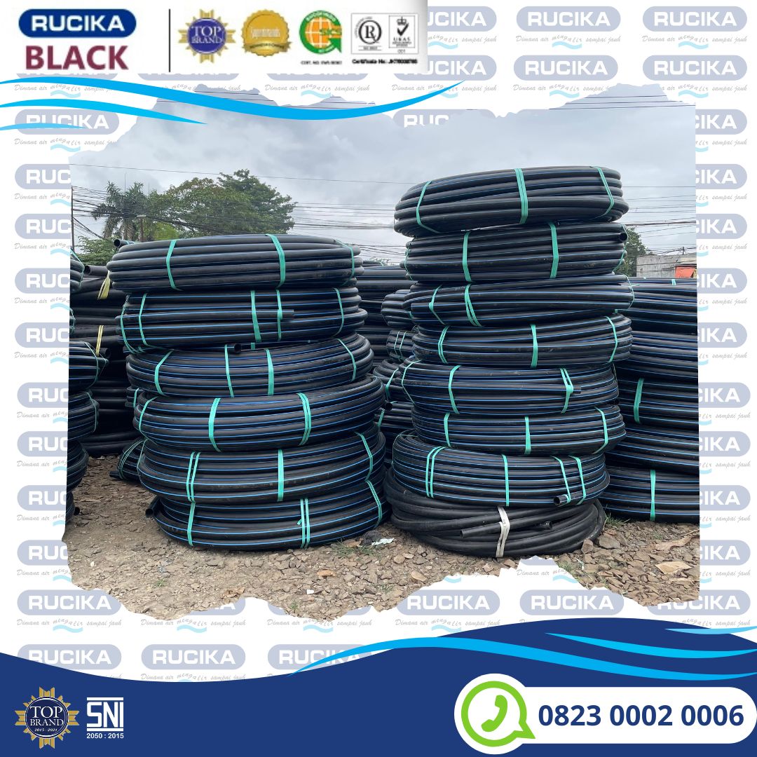 Pipa Hdpe Rucika 11/2 inch 50 mm Pn 10