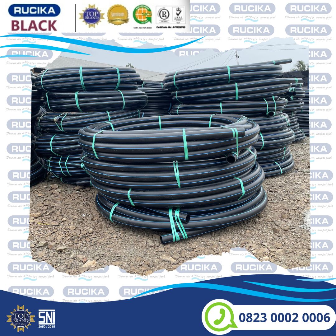 Pipa Hdpe Rucika 2 inch 63 mm Pn 10