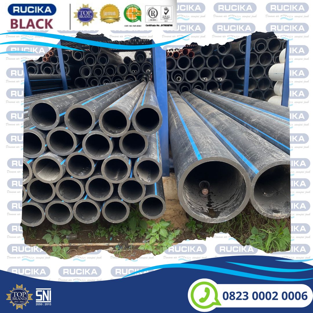 pipa hdpe rucika 5 inch 125 mm pn 10 