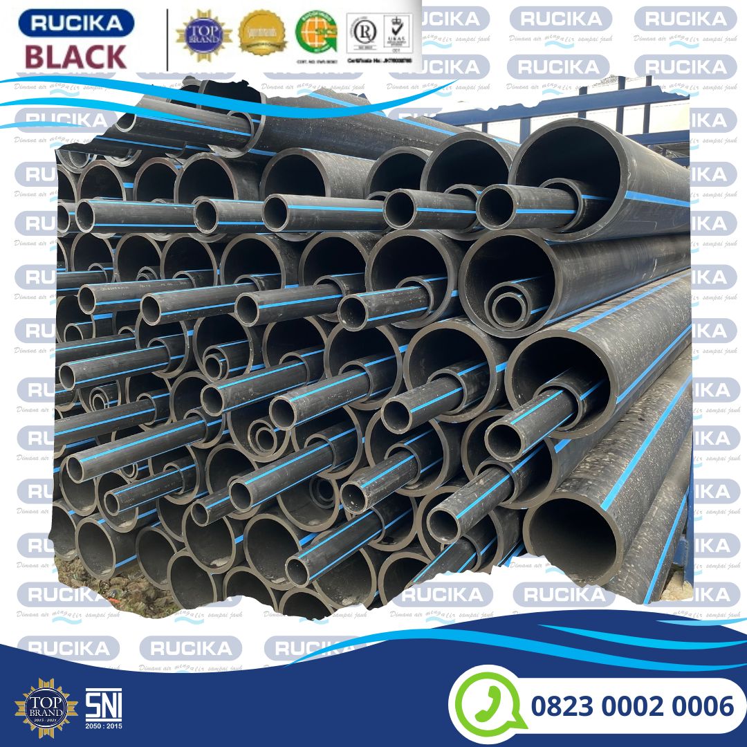pipa hdpe rucika 5 inch 125 mm pn 10 