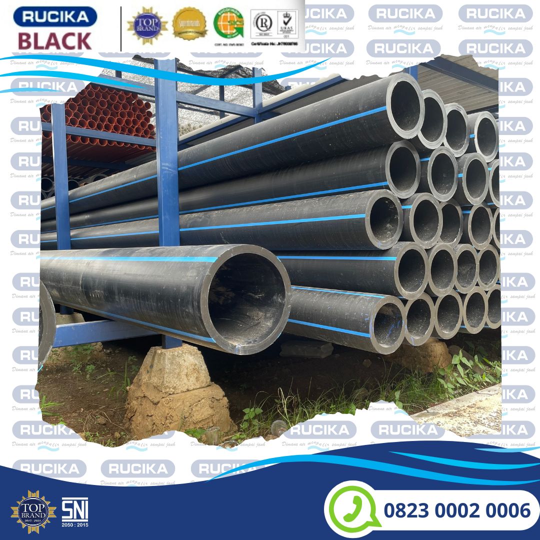 pipa hdpe rucika 6 inch 160 mm pn 10