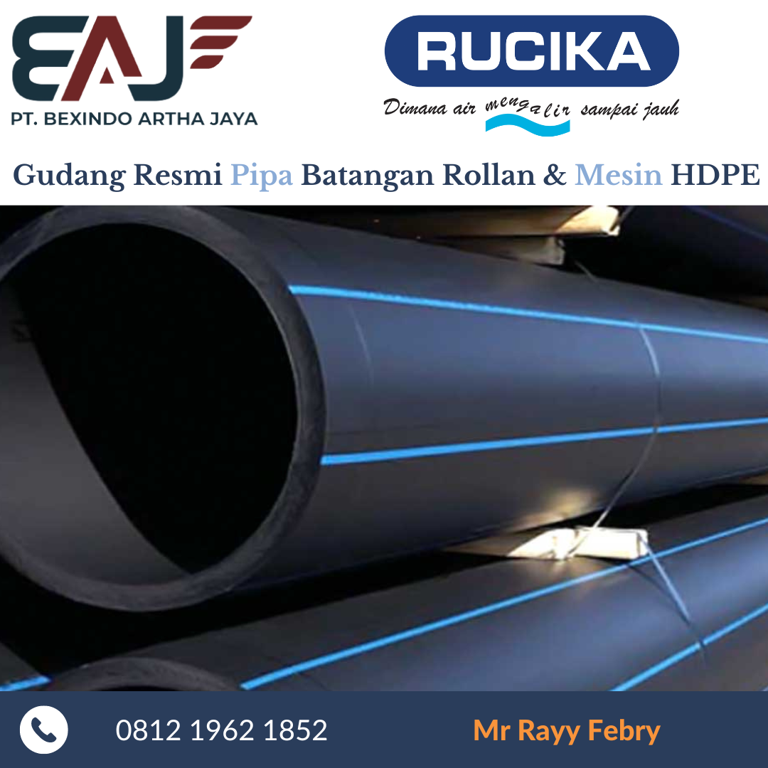 Pipa HDPE Ukuran 500mm | Pipa HDPE 20 Inch | Pipa Air HDPE Resmi 