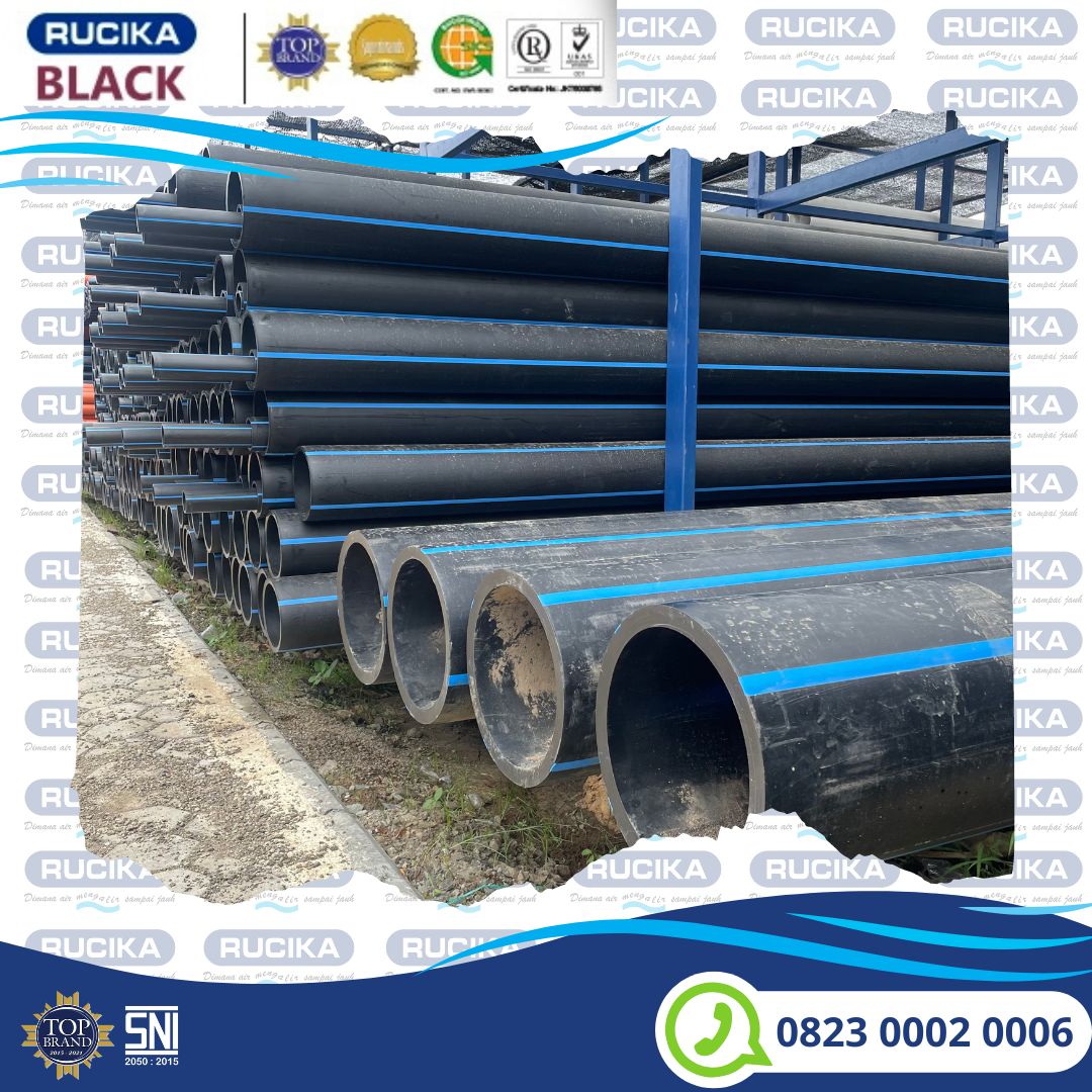 Pipa hdpe rucika 10 inch 250 mm Pn 10