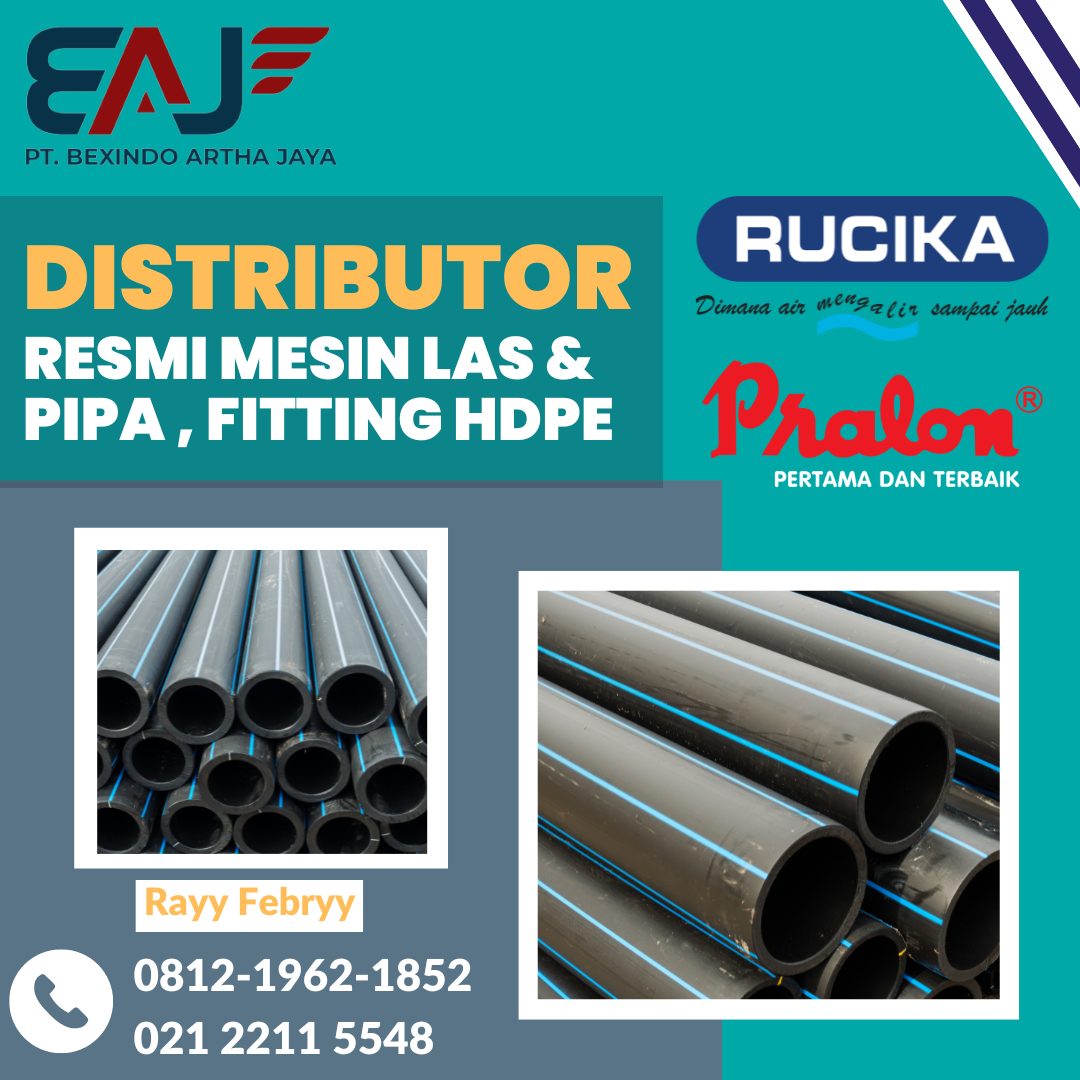 Pipa HDPE Rucika 16 Inch PN 16 | Distributor Pipa HDPE Resmi