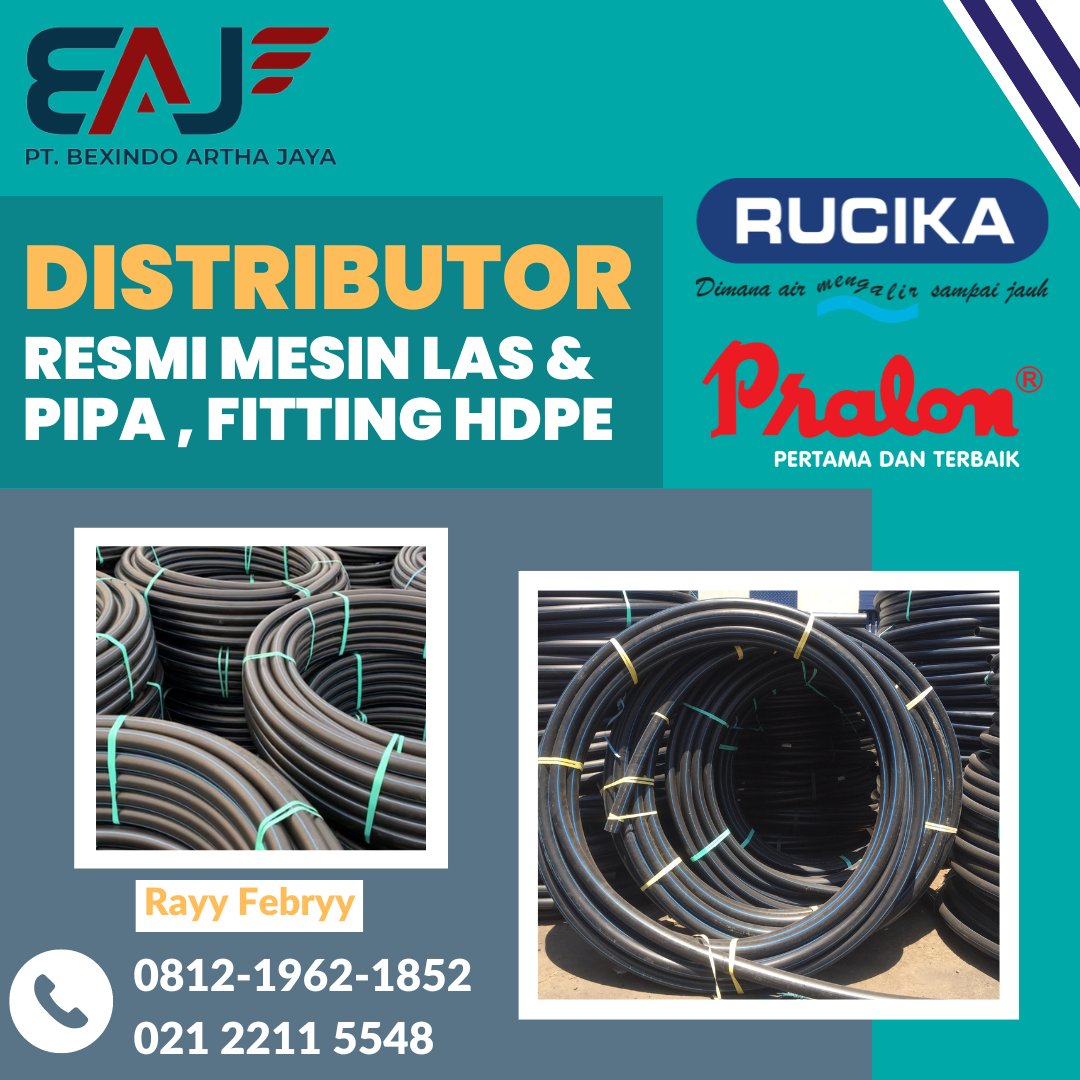 Pipa HDPE Rucika 100 Meter 1/2 Inch PN16 | PIpa HDPE Rollan Air Bersih 