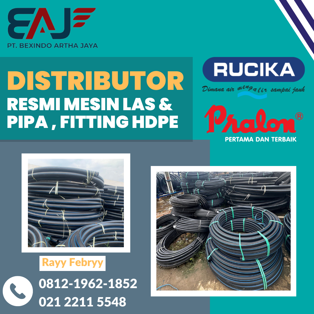 Pipa HDPE Rucika 1 1/2 Inch PN12.5 | Pipa HDPE Rollan &amp; Batangan
