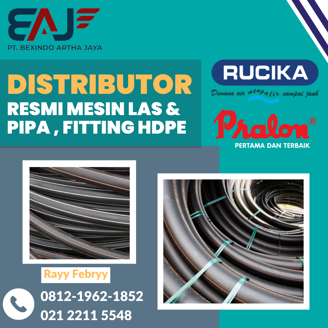 Pipa HDPE Rucika 1 1/2 Inch PN12.5 | Pipa HDPE Rollan &amp; Batangan