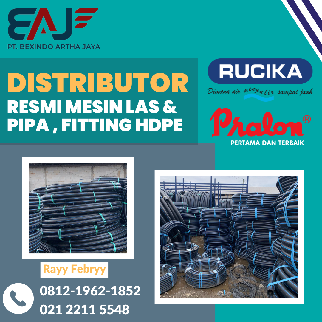 Pipa HDPE Rucika 1 11/2 Inch PN10 | Distributor Resmi Pipa HDPE Rollan &amp; Batangan