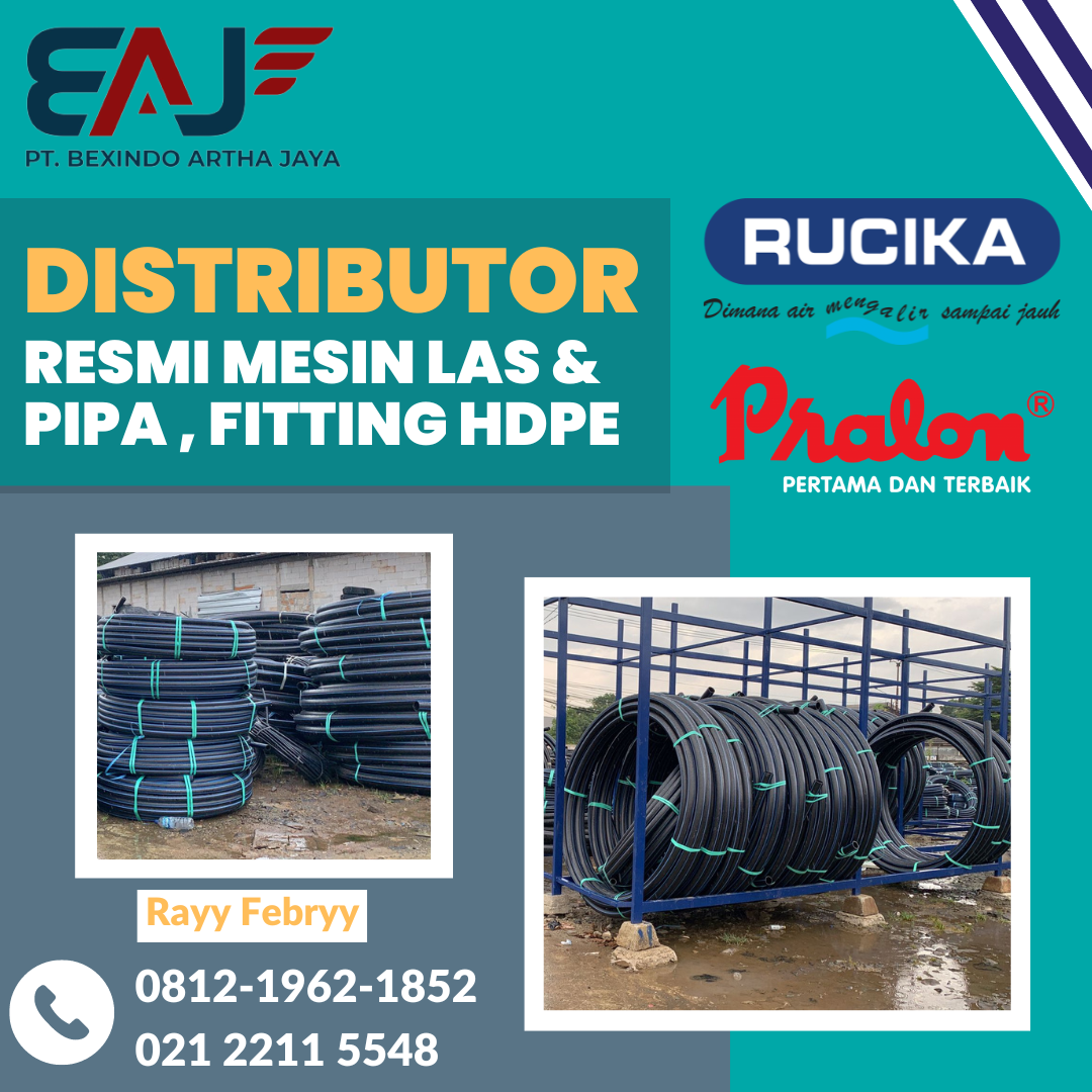 Pipa HDPE Rucika 1 11/2 Inch PN10 | Distributor Resmi Pipa HDPE Rollan &amp; Batangan