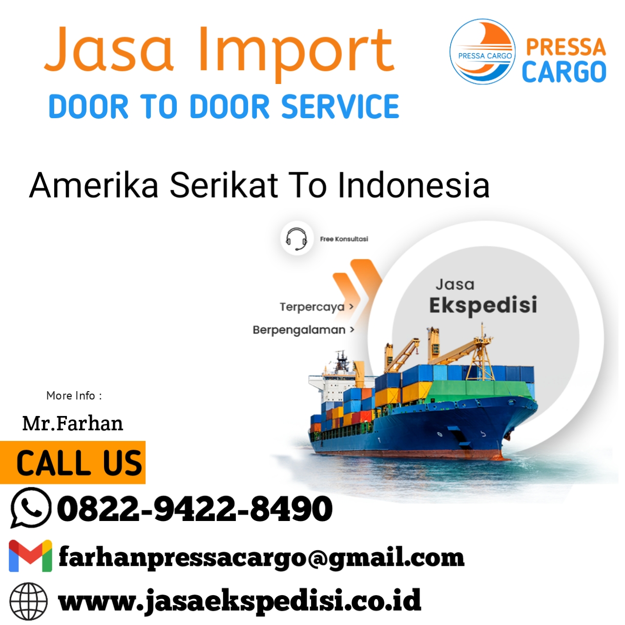 Jasa import barang door to door dari USA murah