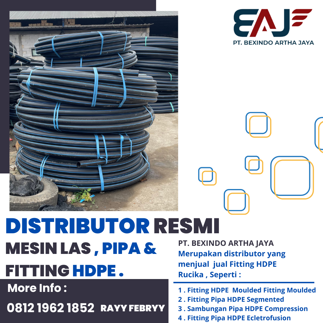 Pipa HDPE Rucika 2 1/2 Inch PN20 | Pipa HDPE Rollan 100 Mtr