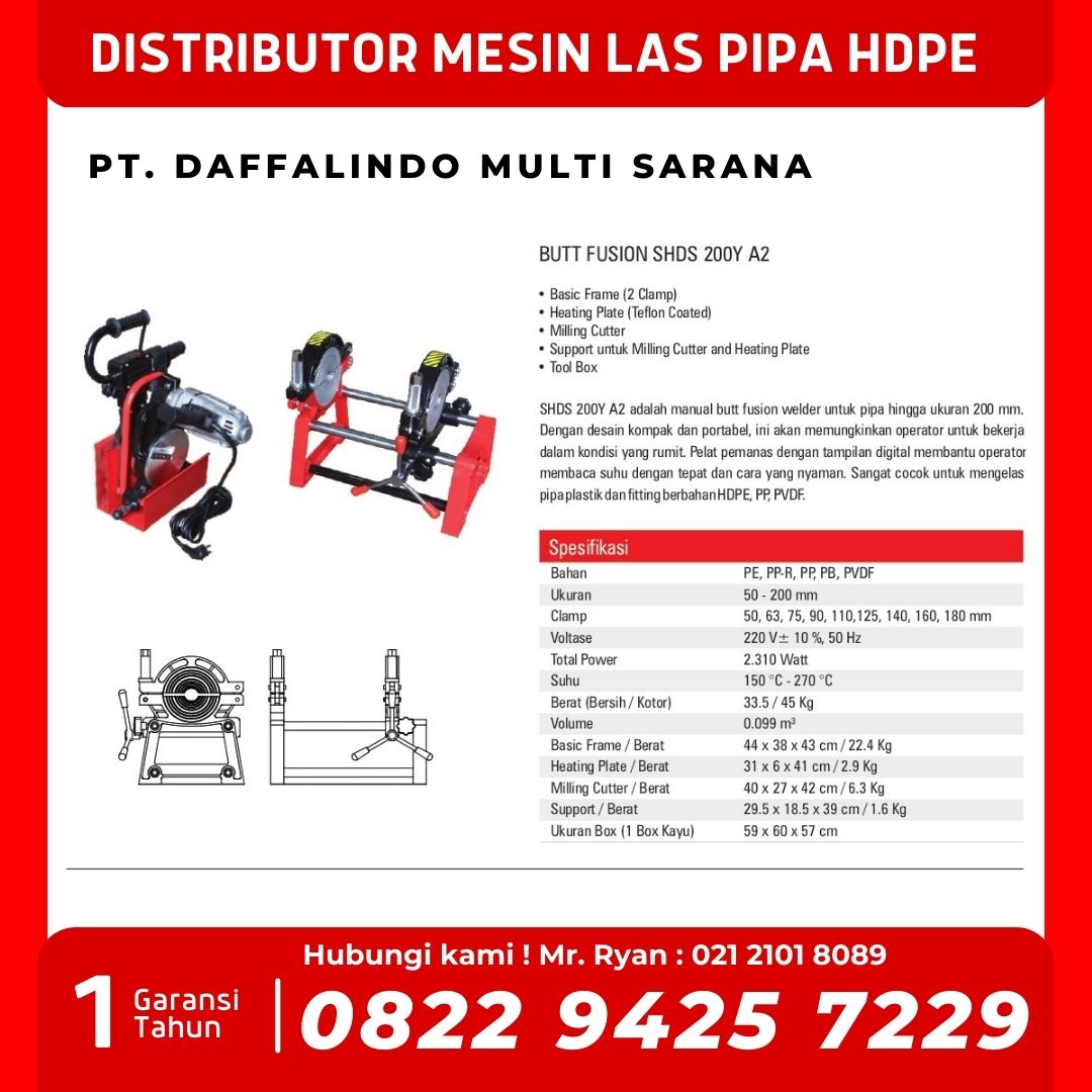 Mesin Sambung Pipa Hdpe Hydraulic