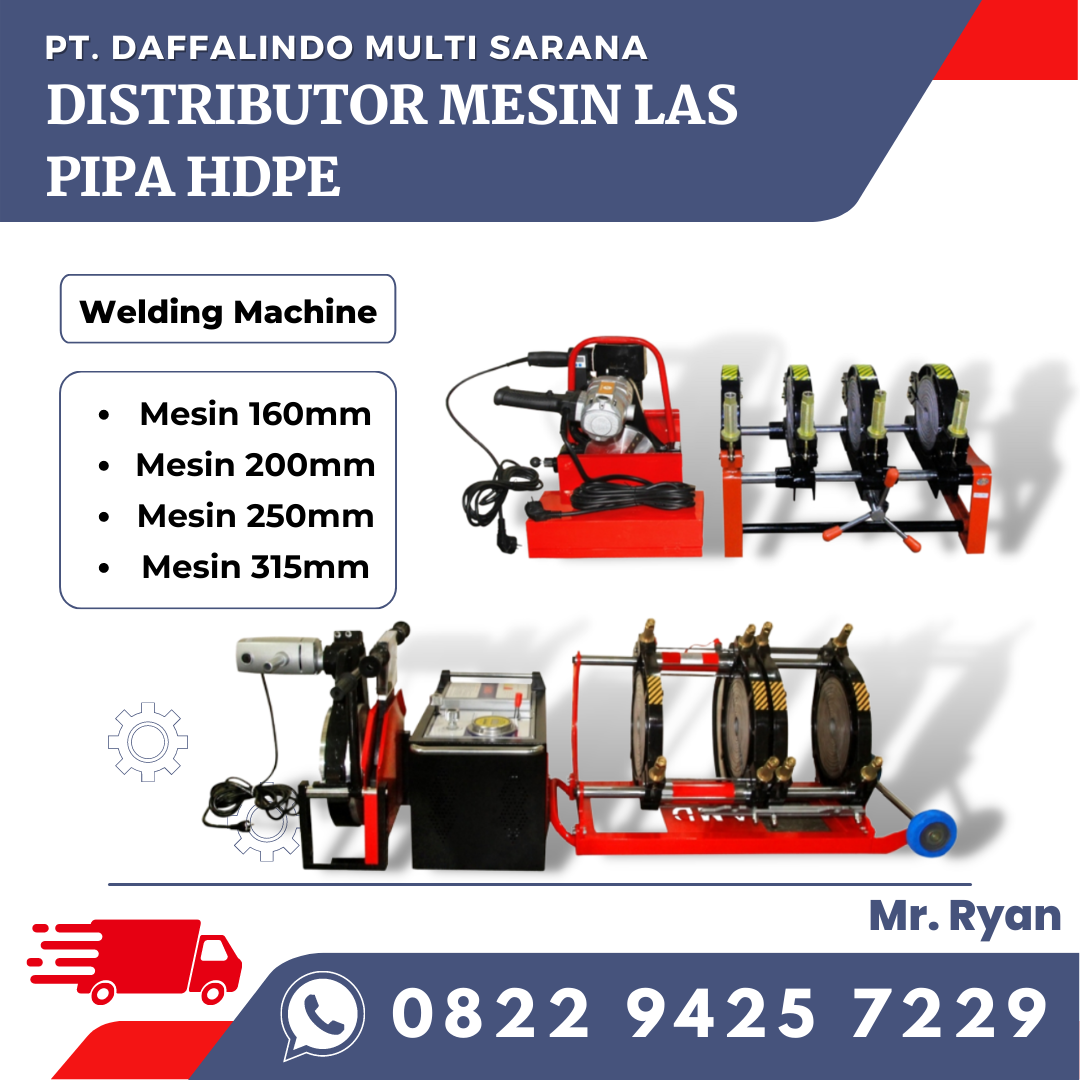 Mesin Sambung Pipa Hdpe 160mm - Bisa Sambung Pipa 2 Inch Sampai 6 Inch