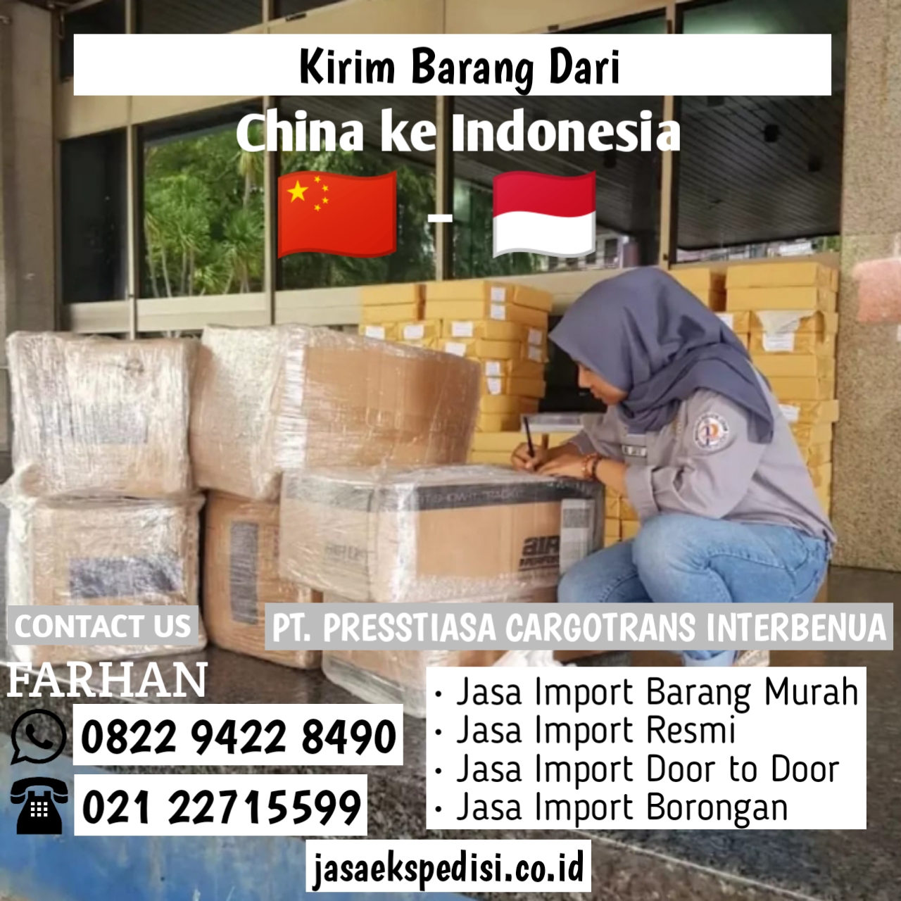 Import Door To Door Service China Jakarta | Pressa Cargo