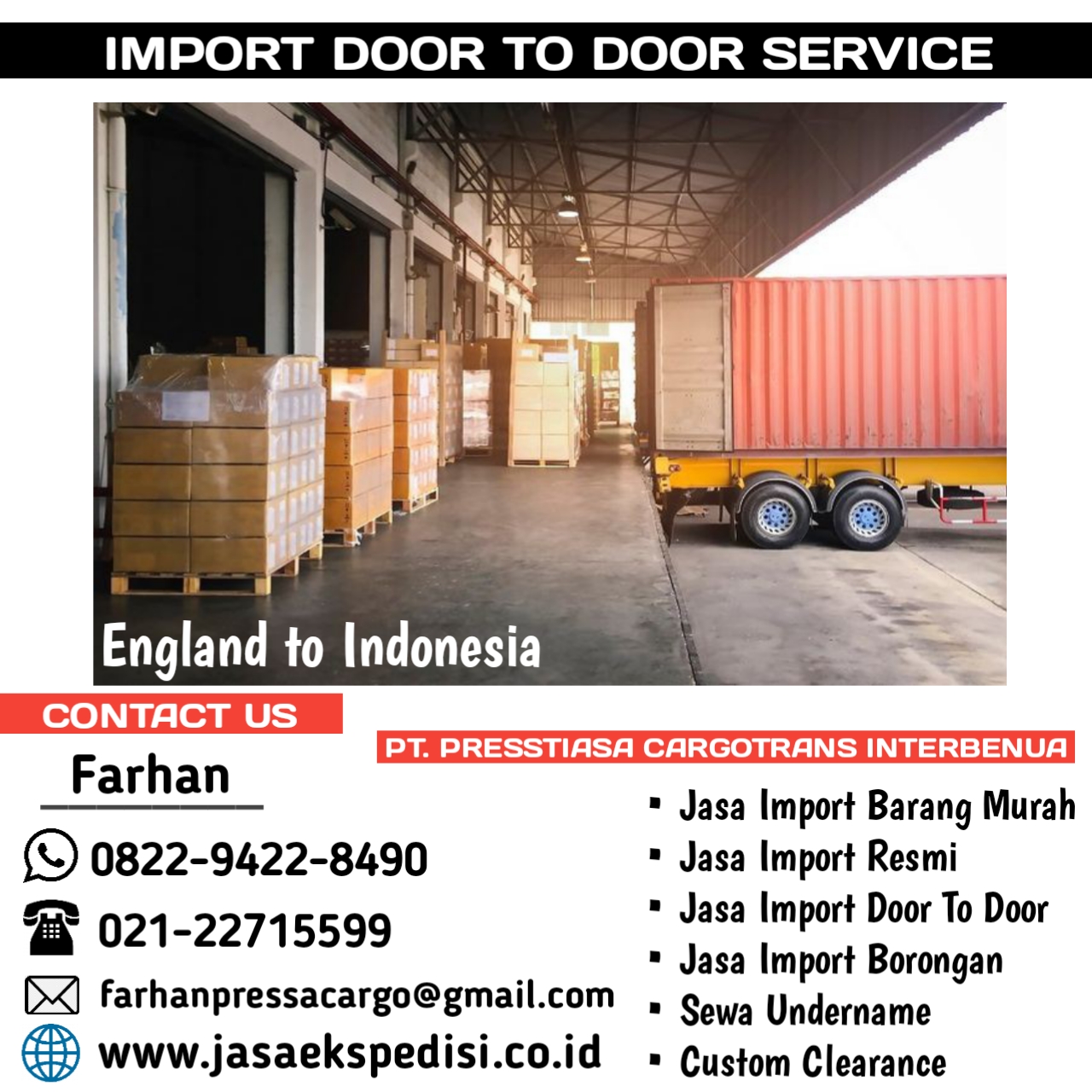 JASA IMPORT MESIN PRODUKSI | PRESSA CARGO