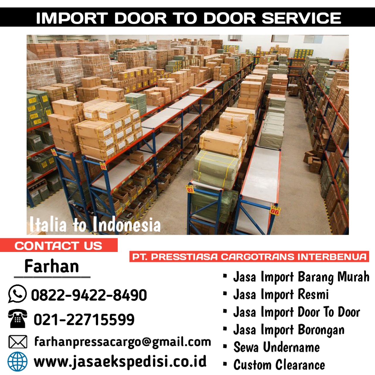 Forwarder Import Barang dari China
