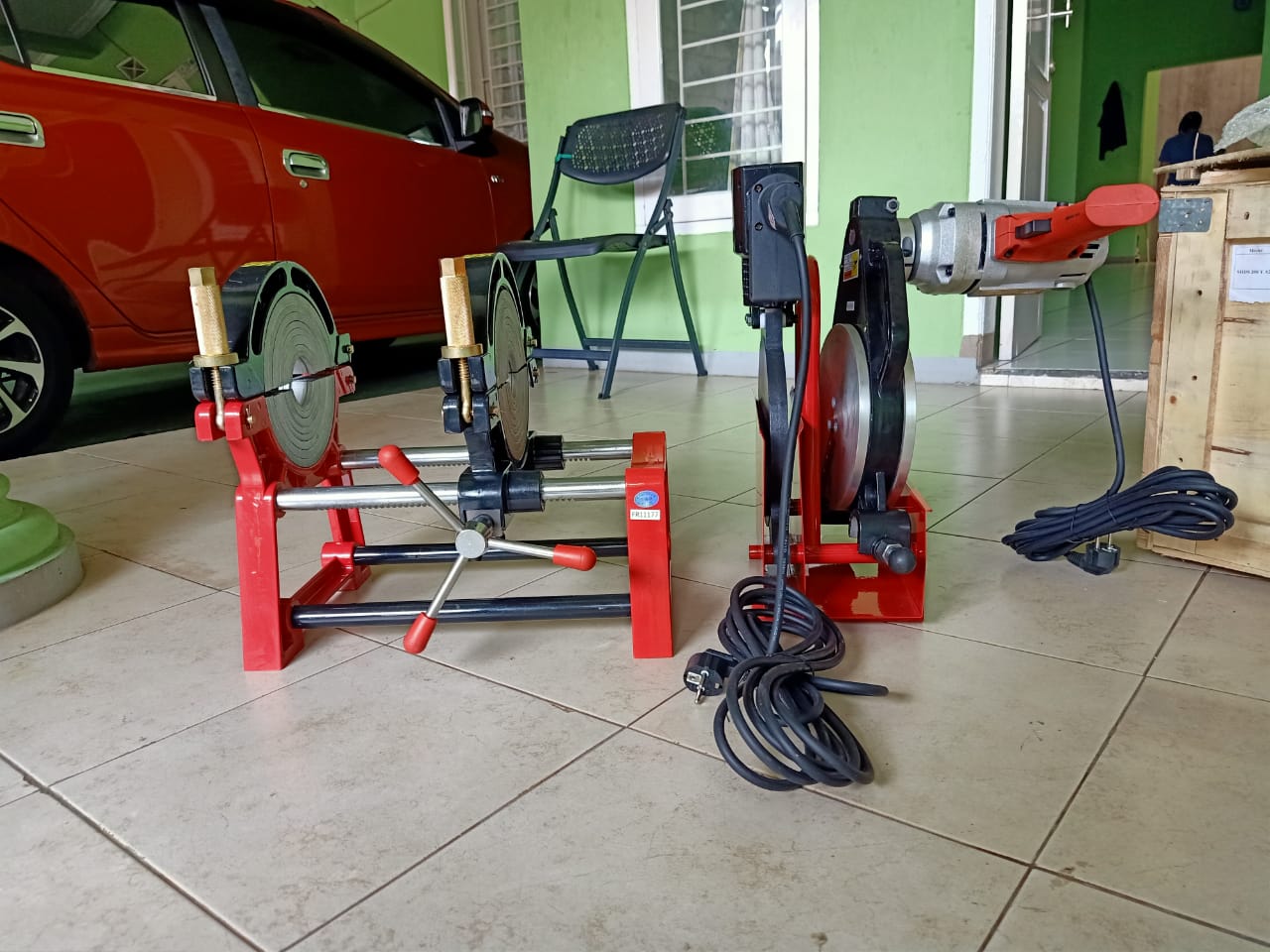 Mesin Las Pipa HDPE SHDS 160mm Manual 2 Clamp