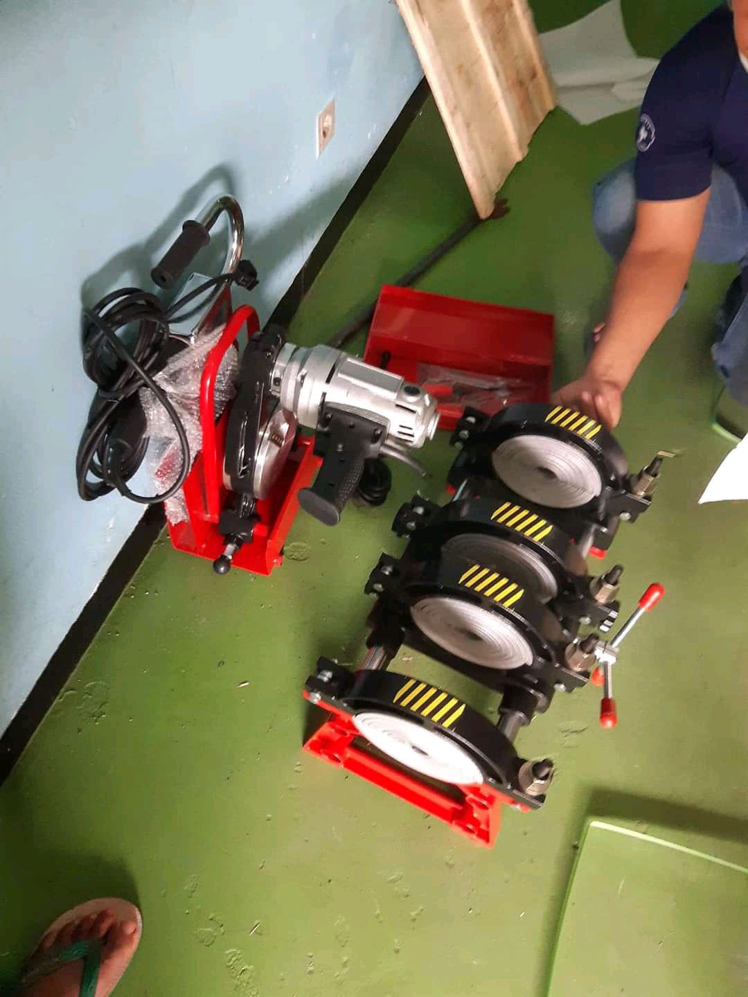 Mesin Las Pipa HDPE SHDS 200mm Manual 4 Clamp