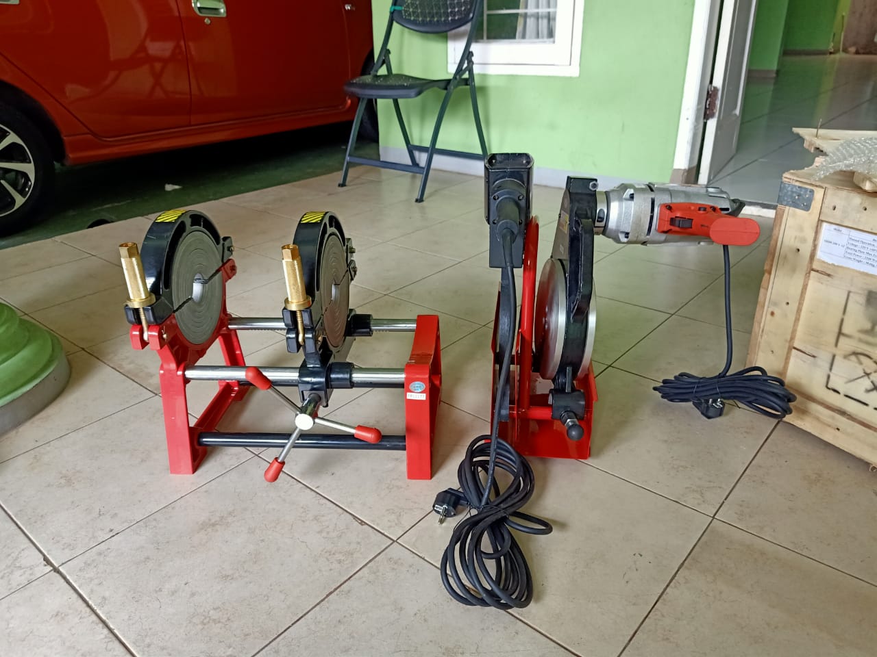 Mesin Las Pipa HDPE SHDS 250mm Manual 2 Clamp
