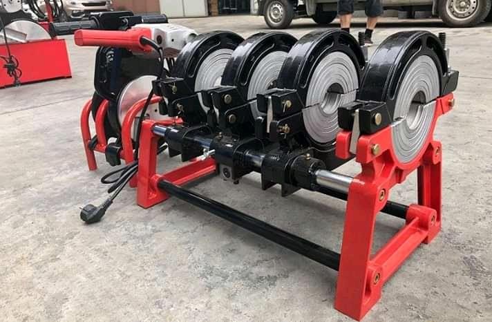 Mesin Penyambung Pipa HDPE SHDS 200mm Manual 4 Clamp