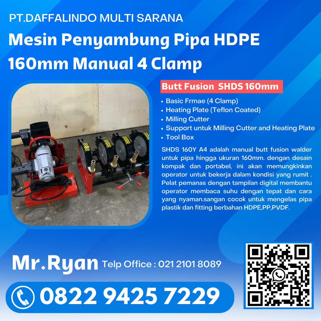 Mesin Las Hdpe - Garansi 1 Tahun