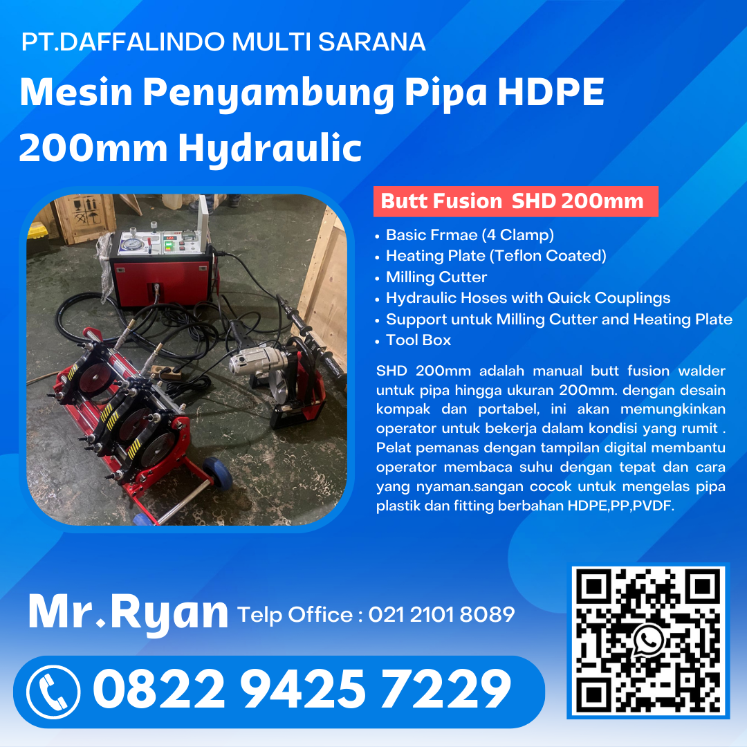 Mesin Las Hdpe - Garansi 1 Tahun