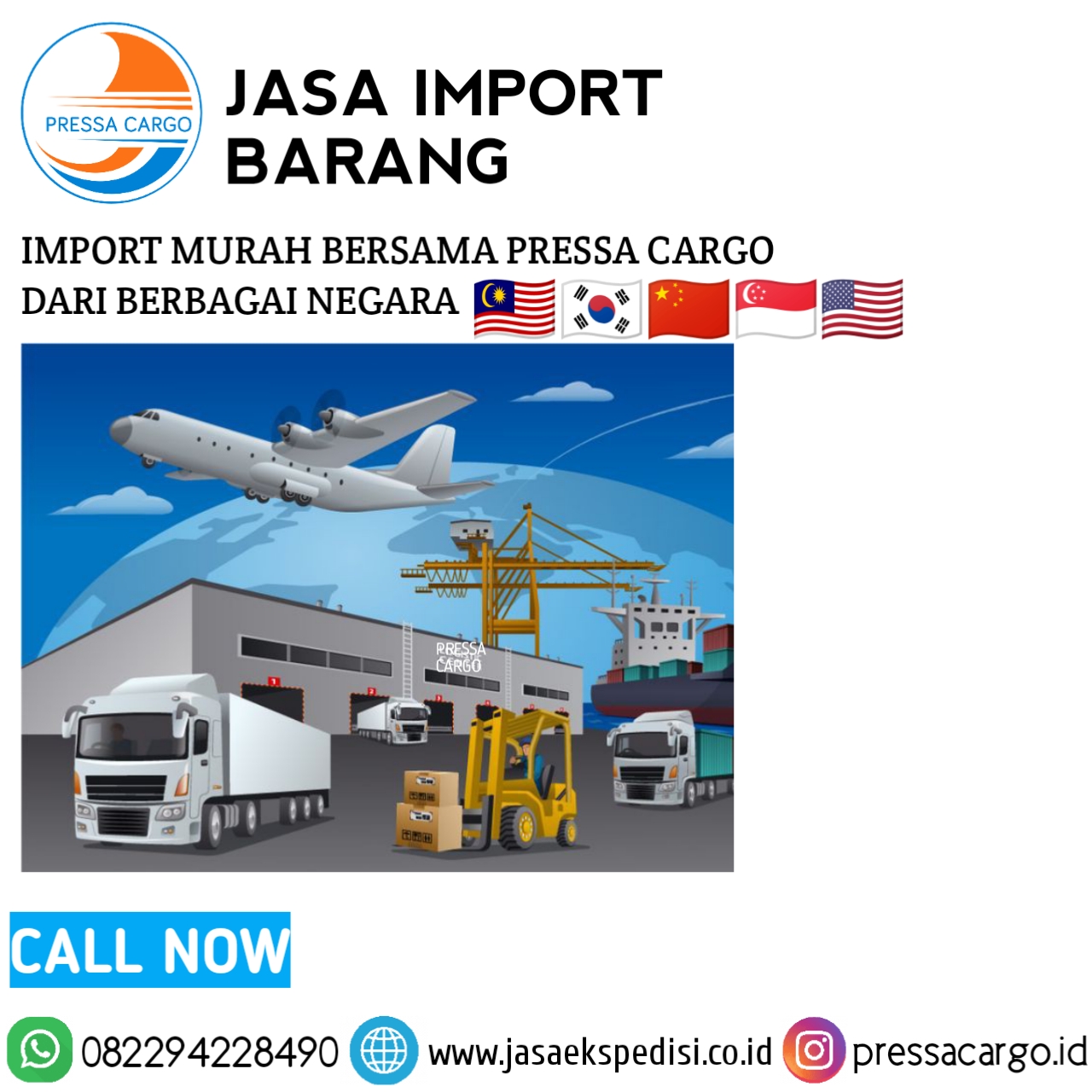 Jasa Forwarder Hongkong Jakarta Terpercaya Pressa Cargo