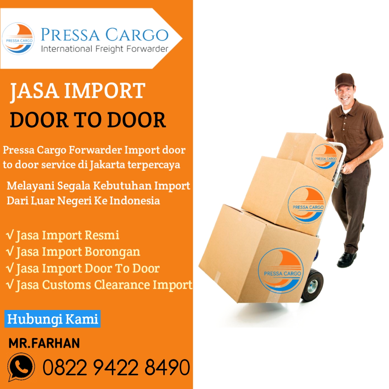 Jasa Forwarder Italia Jakarta Terpercaya Pressa Cargo