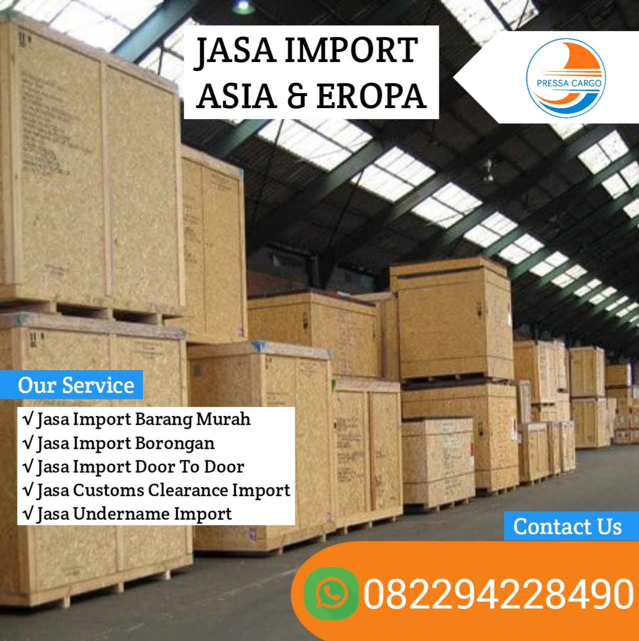 Jasa Forwarder Italia Jakarta Terpercaya Pressa Cargo