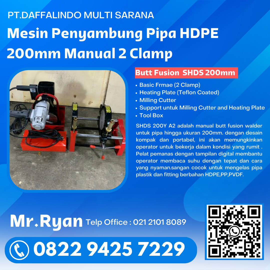 Mesin Las Pipa Hdpe 160mm - Termurah Di Jakarta